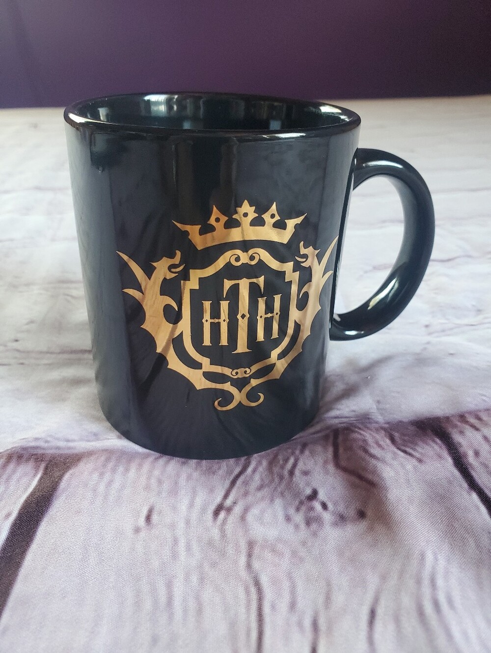 Disney Parks Hollywood Tower Hotel Black & Gold Coffee Mug Tower of Terror